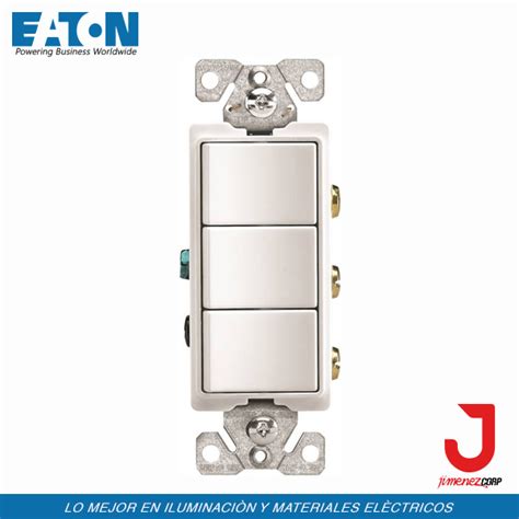 Eaton Decorator Interruptor Triple Jimenezcorp