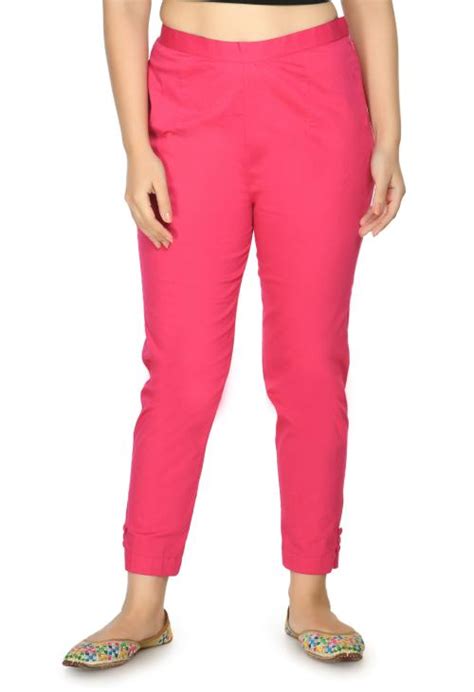 Buy Preego Women Rani Pink Stylish Cotton Blend Trouser Pant Online At Best Prices In India