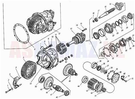 Передача главная переднего моста КАМАЗ-4310. Чертеж: №167
