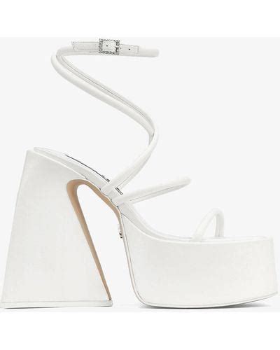 White Naked Wolfe Heels For Women Lyst
