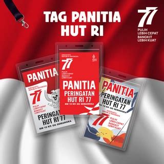 Jual Tag Nama Panitia HUT RI Panitia Jalan Sehat Name Tag Cocard