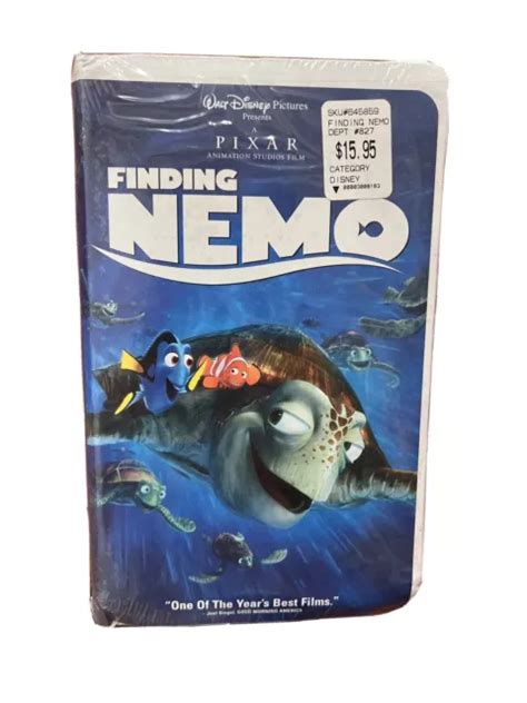 Finding Nemo Original Vhs Clamshell Release Disney Pixar Animated Dory