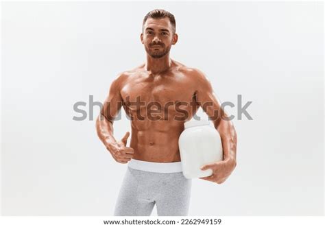 Man Bodybuilder Boxer Naked Torso Abs Stock Photo Shutterstock
