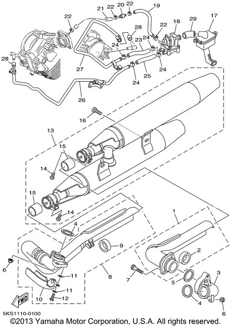 Глушитель для V-STAR 1100 CUSTOM XVS1100P_XVS1100PC Yamaha
