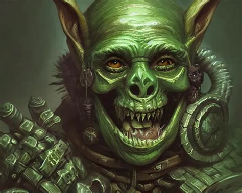 A Mind Blowing Portrait Of A Goblin Chieftain Stable Diffusion