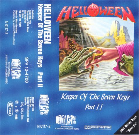 Helloween Keeper Of The Seven Keys Part Ii Cassette Discogs