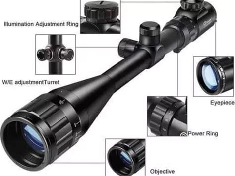 Mira Telesc Pica X Riflescope Ret Culo Iluminado Cuotas Sin Inter S