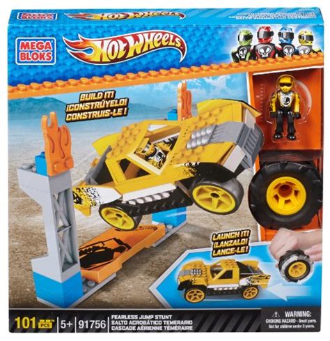 MEGA BLOKS HOT WHEELS FEARLESS JUMP STUNT GTIN EAN UPC 65541917569 Cadastro De Produto