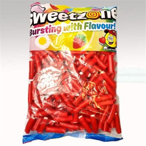 Sweetzone Mini Strawberry Filled Pencils Party Halal Hmc 1kg Bag