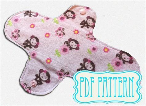 Reusable Sanitary Pad Pattern Pdf Digital Download Panty Liner