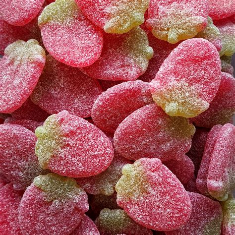 Kingsway Giant Fizzy Strawberries Uk Pik N Mix Lollies Nz