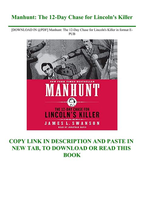 [DOWNLOAD IN @PDF] Manhunt The 12-Day Chase for Lincoln's Killer