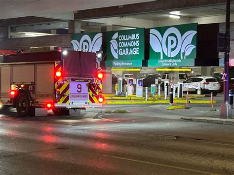 Electric vehicle catches fire while charging in Columbus parking garage