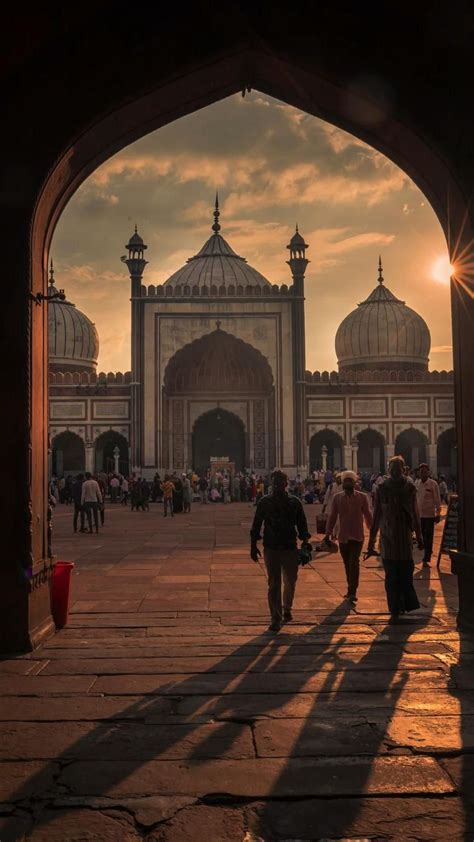 Aesthetic Travel Photography Jama Masjid Dehli India Jama Masjid