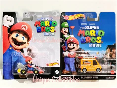 Hot Wheels Premium The Super Mario Bros Movie Mario And Plumber Van
