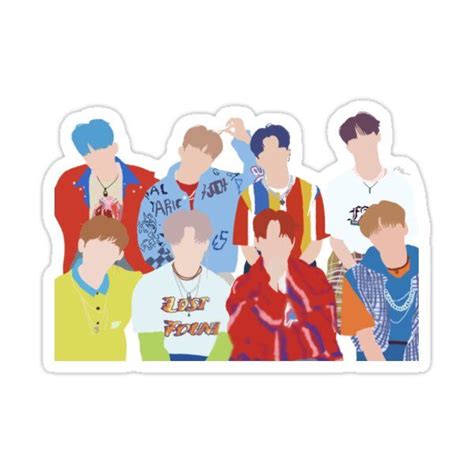 Ateez One To All Group Image Sticker By Daelight Designs Image