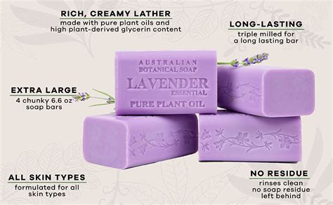 Australian Botanical Soap Lavender With Essential Oil 6 6