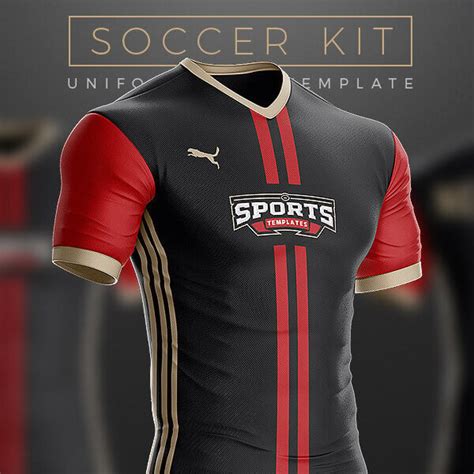 Soocer Kit Jersey & Uniform Builder Template