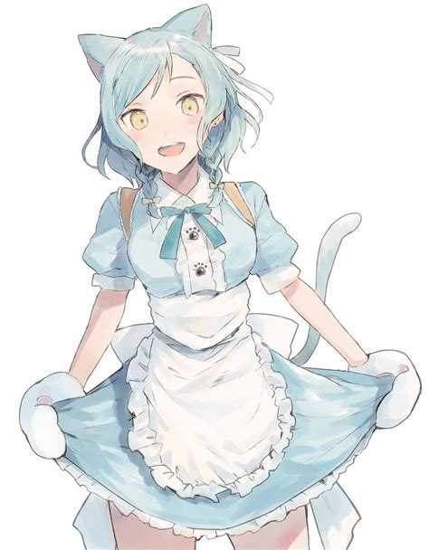 Bang Dream Girls Band Party Hina Hikawa Cat Ears ひにゃ Pixiv アニメの女の子猫 かわいいアニメガール アニメの女の子