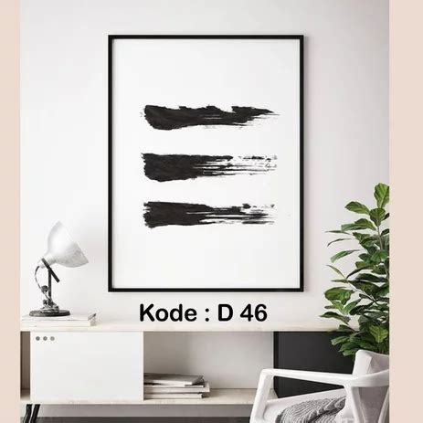 lukisan abstrak hitam putih gambar hitam putih  simple