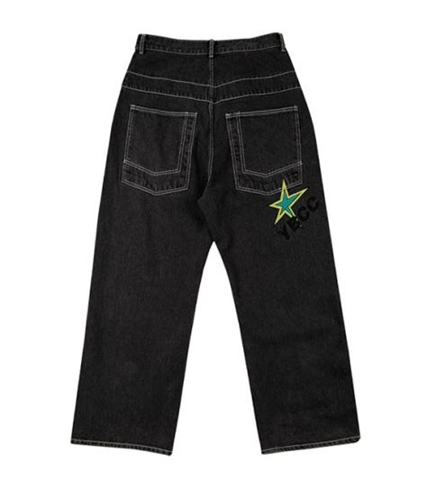 Musinsa Youthbath Star Wide Denim Pants Black