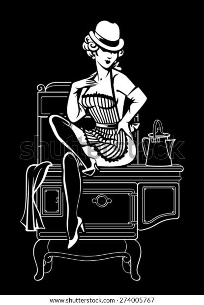 5 Sexy Girls Cooking Nude Stock Vectors And Vector Art Shutterstock