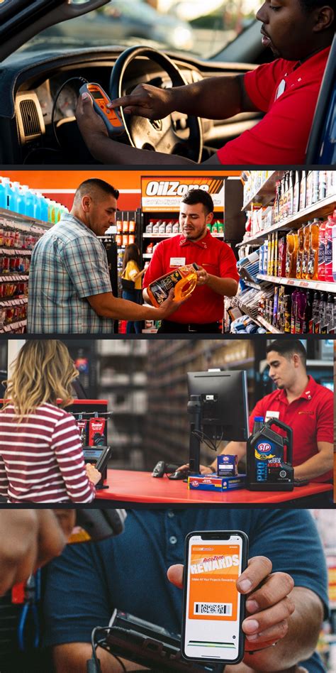 various scenes of AutoZone customers and AutoZoners