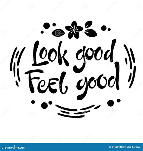 Eat Good Feel Good Lettering Phrase Vector Illustration Isolated On
