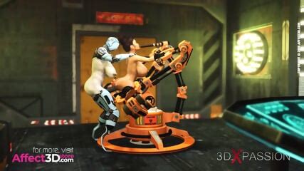 Futa Robot Anal Fucking A Tied Brunette Babe In A D Animation Porn