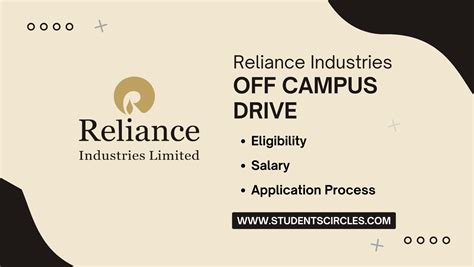 Reliance Industries Off Campus Drive 2024 Graduate Engineer Trainee