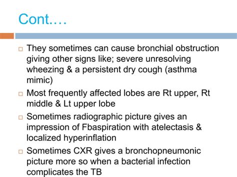 Tuberclosis In Childrenpptx