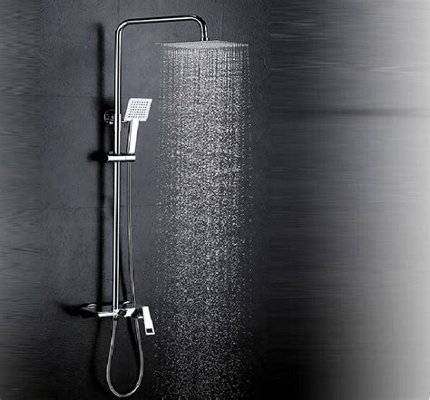 Big Rain Ceiling Mounted Eco Spa Thermostatic Shower Set Bathroom