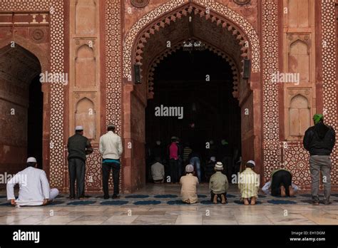 Jama Masjid Mosque Fatehpur Sikri Agra Uttar Pradesh India Stock