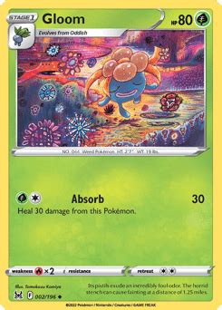 Gloom swsh11 2 Pokémon Card Database PokemonCard