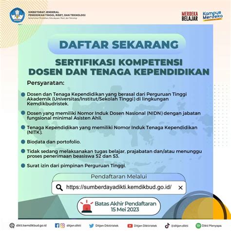 Terbaru Sertifikasi Kompetensi Dosen Dan Tendik