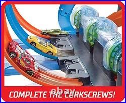 Car Track Set Hot Wheels Track Set And Toy Car Large Scale Motorized Track With Corkscrew L