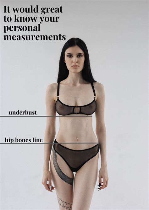 Orange Lingerie Set Beige Transparent Underwear Nude Sheer Etsy