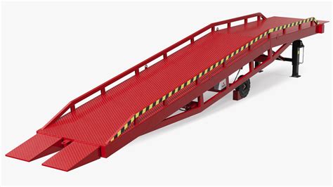 Mobile Loading Dock Ramp Red 3D Model $69 - .3ds .blend .c4d .fbx .max ...