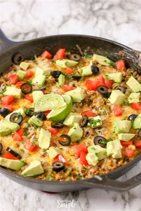 Taco Skillet Dinner Low Carb Recipes Simple