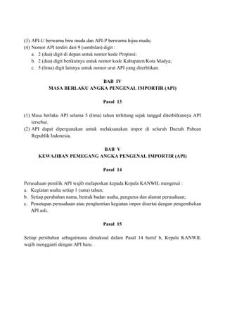 Angka Pengenal Impor PDF