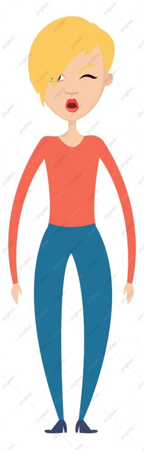 Blonde Woman Illustration Vector On White Background Head Hair Inc PNG And Vector With