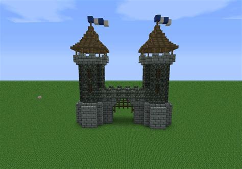 Medieval gate house Minecraft Castle Walls, Minecraft Medieval ...