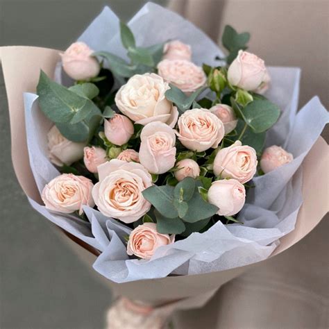 Букет цветов №44 из пионовидных роз Bombastic: купить с доставкой в Минске