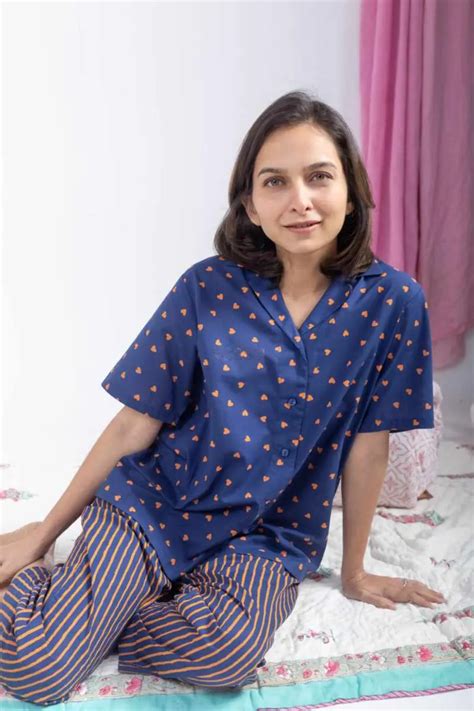 Buy Tempting NE41 Hira Cotton Loungewear Set Online | Kessa