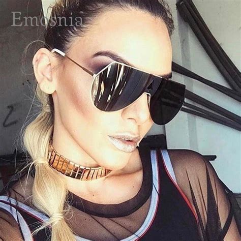 Emosnia Vintage Cat Eye Big Sunglasses Women Oversized Female Brand