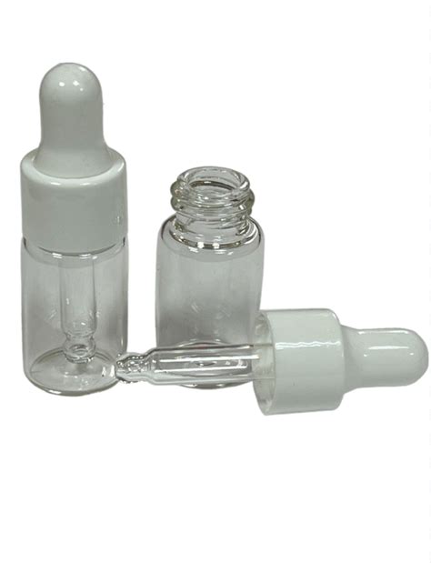Стеклянный флакон из прозрачного стекла с пипеткой 3 мл - Купить в ...