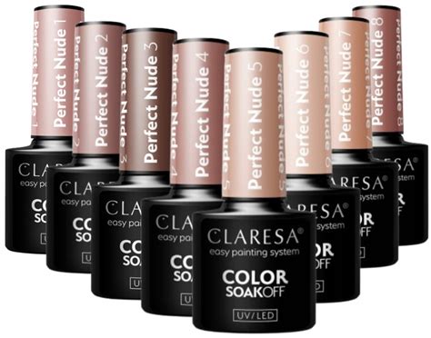 CLARESA ZESTAW LAKIERÓW PERFECT NUDE LAKIERY HYBRYDOWE LAKIERY DO PAZNOKCI 15020884910 Allegro pl