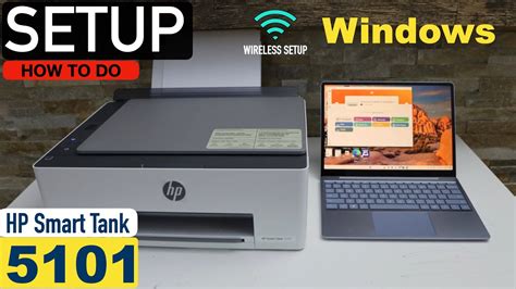 Hp Smart Tank Setup Using Windows Laptop Youtube