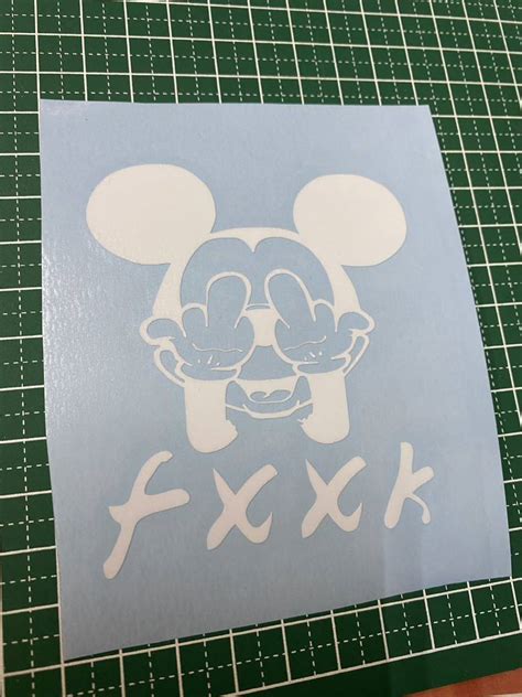 Yahoo オークション キャラクター カッティング ステッカー fuck パ