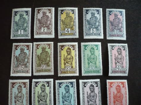 Stamps - Burkino Faso - Scott# 43-63 - Mint Hinged & Used Part Set of